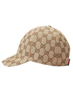 cappello in tela beige GUCCI KIDS | 4817743HC652140