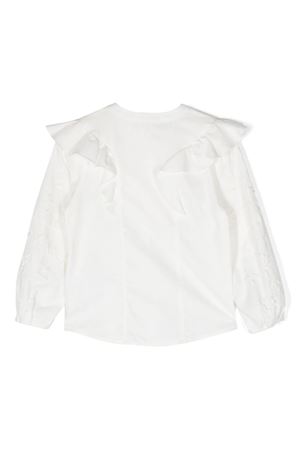 Milk white cotton blouse CHLOE' KIDS | C15E16117