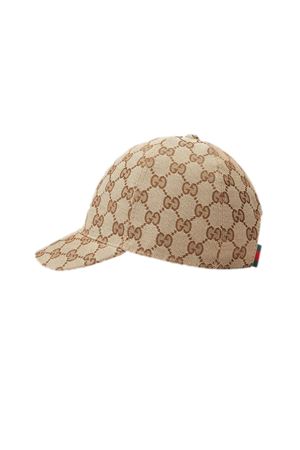 cappello in tela beige GUCCI KIDS | 4817743HC652140